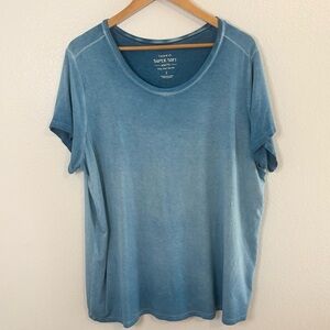 Torrid Super Soft Washed Blue Scoop Neck Tee Shirt Women’s Size 2 (2X)